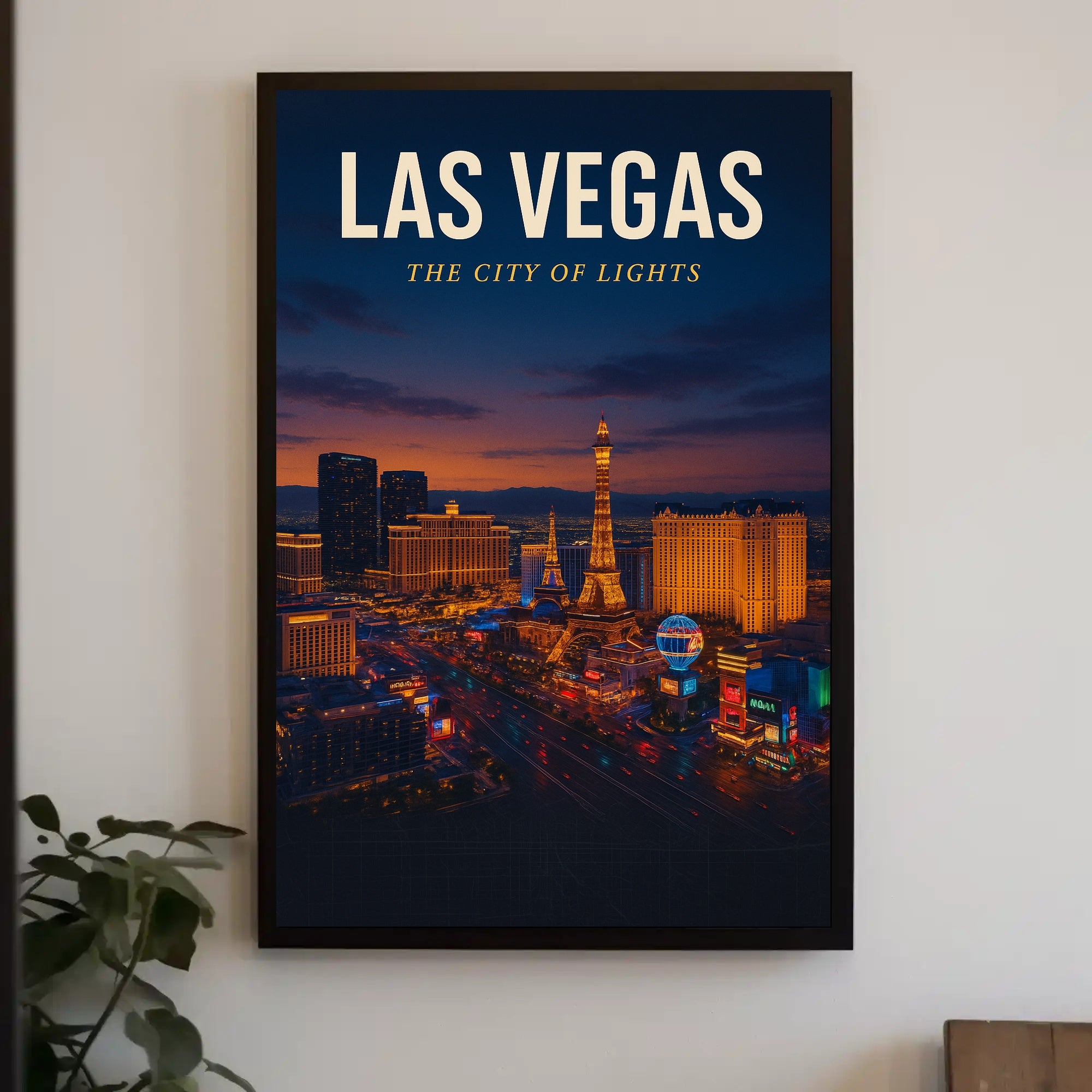 Las Vegas The City of Lights Poster