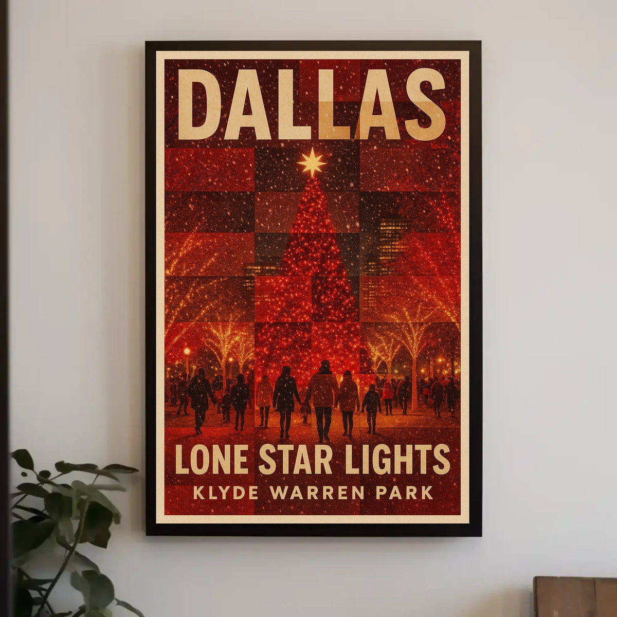Lone Star Lights At Klyde Warren Park Poster
