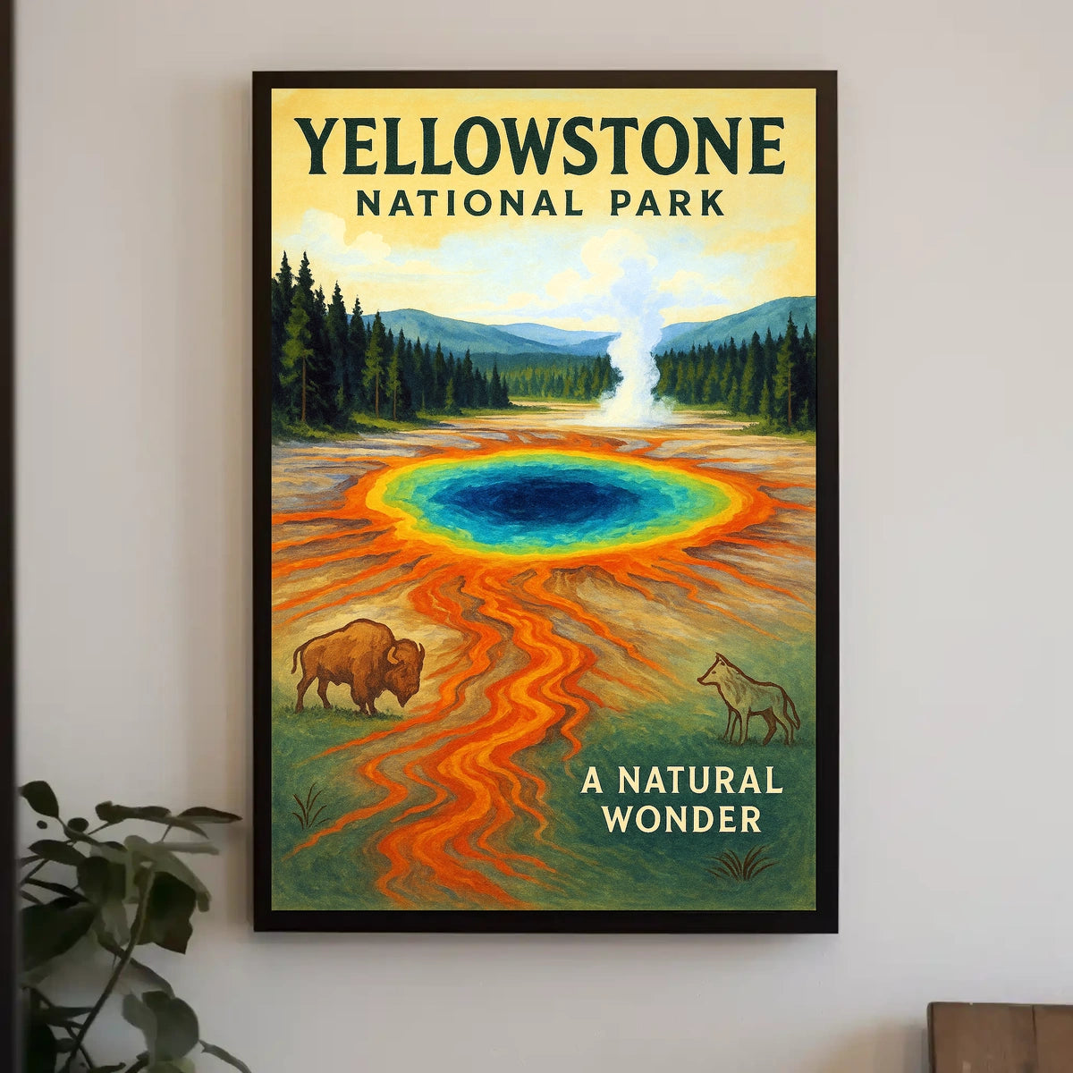 Yellowstone National Park A Natural Wonder Poster
