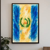 Watercolor Flag Art Poster