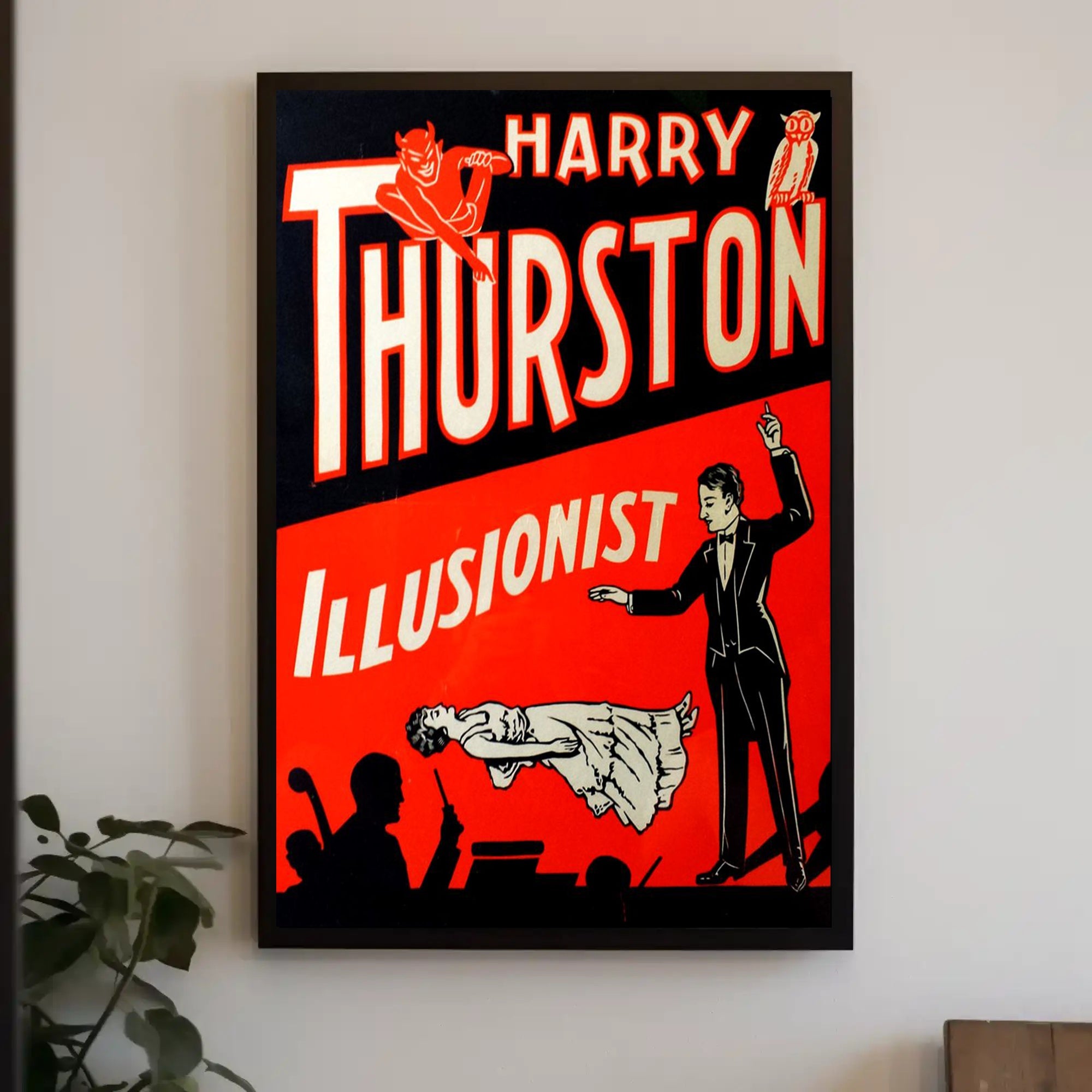 Harry Thurston Illusionist Vintage Magic Poster