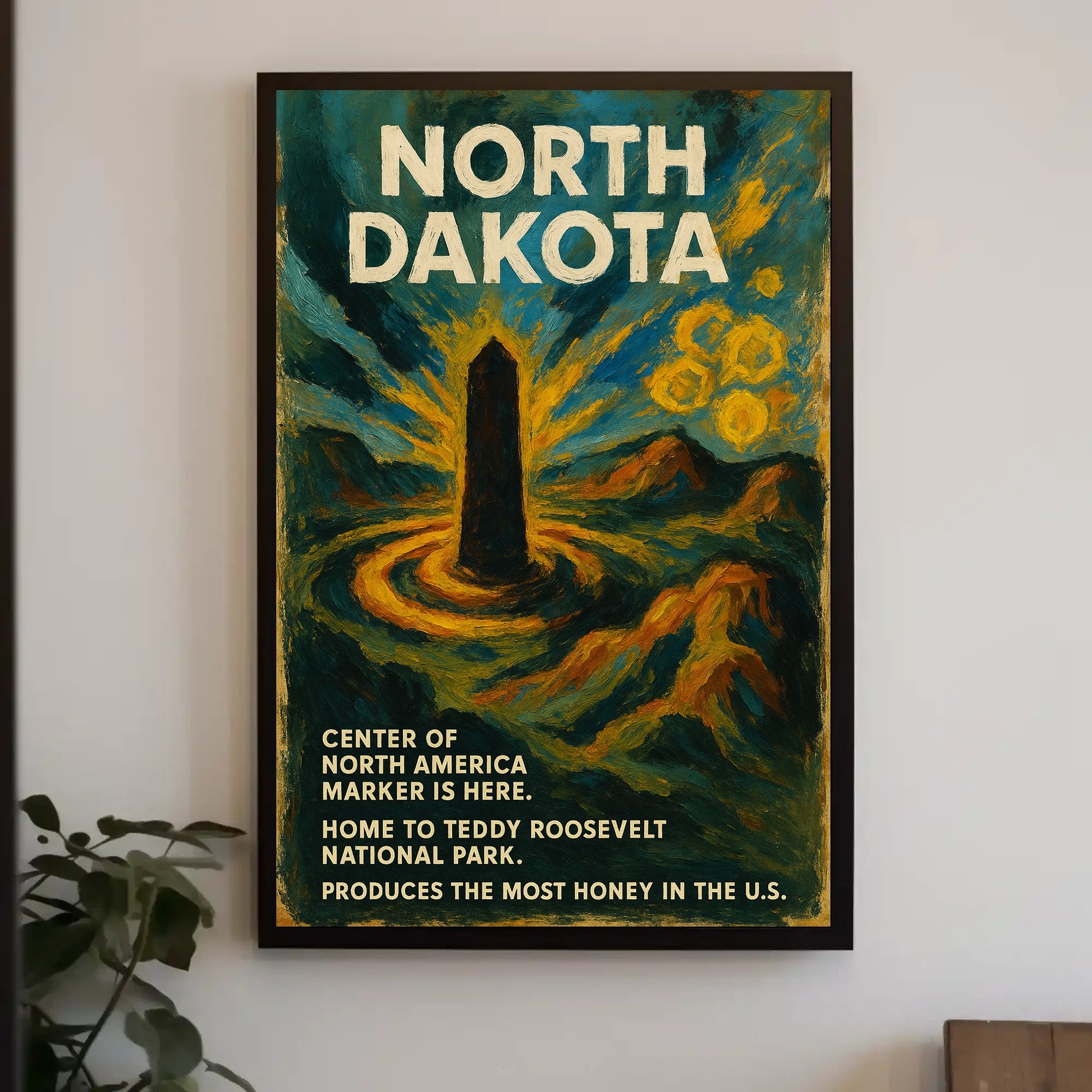 North Dakota Home of Teddy Roosevelt National Park Poster