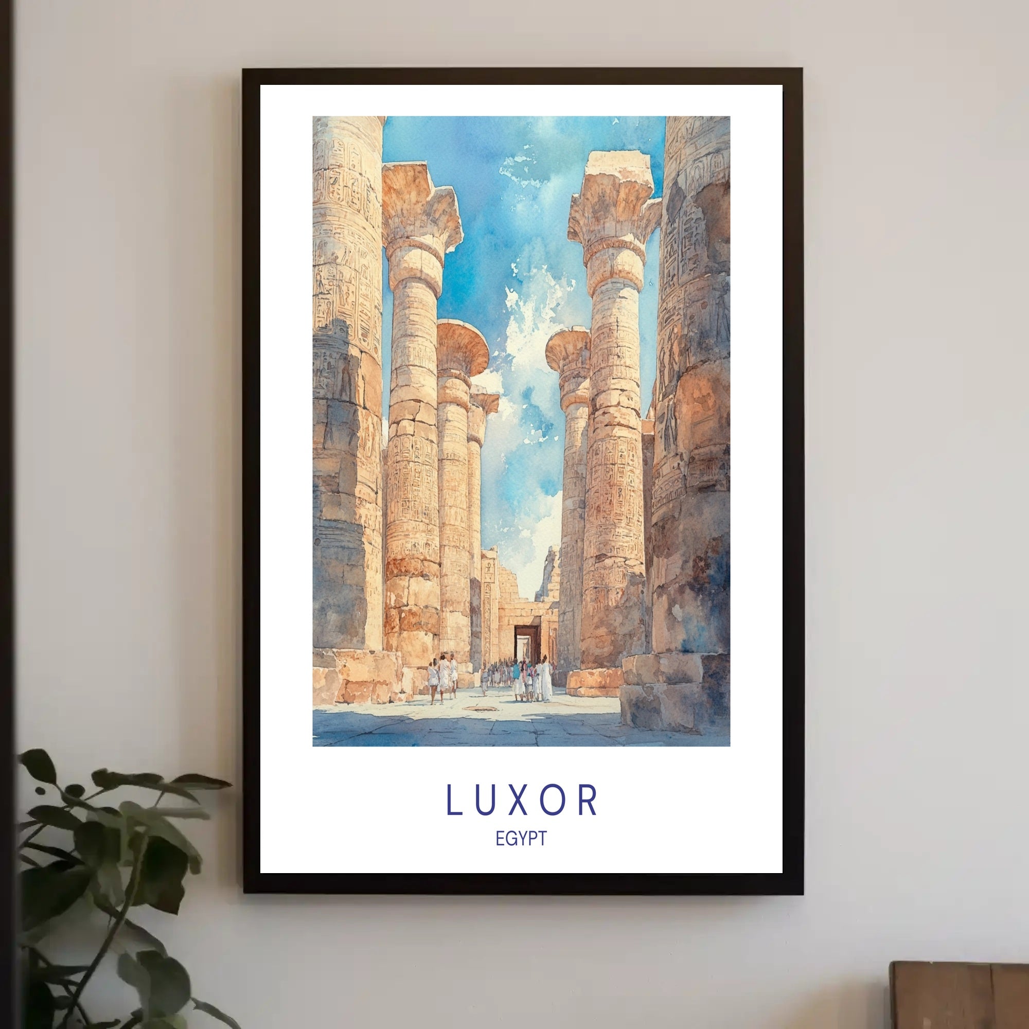 Majestic Columns of Luxor Poster PosterGoat