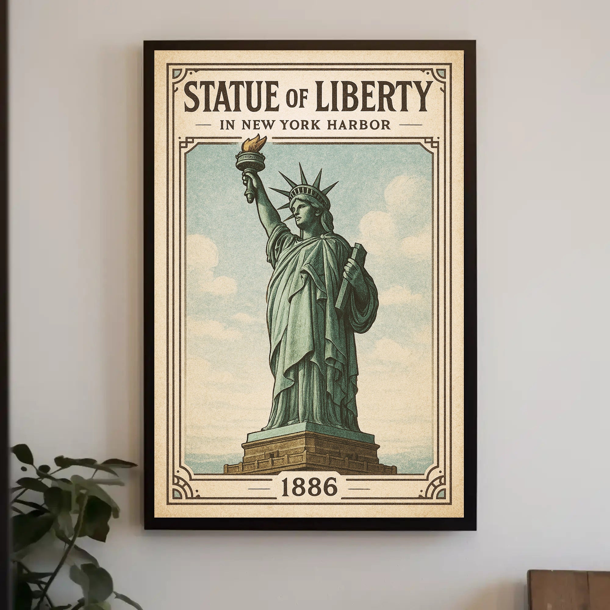 Statue of Liberty 1886 Poster PosterGoat