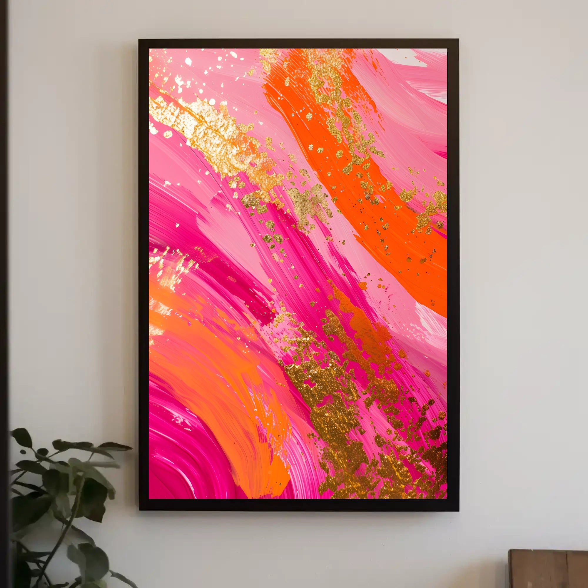 Vibrant Swirl Abstract Art Poster for Contemporary Spaces PosterGoat