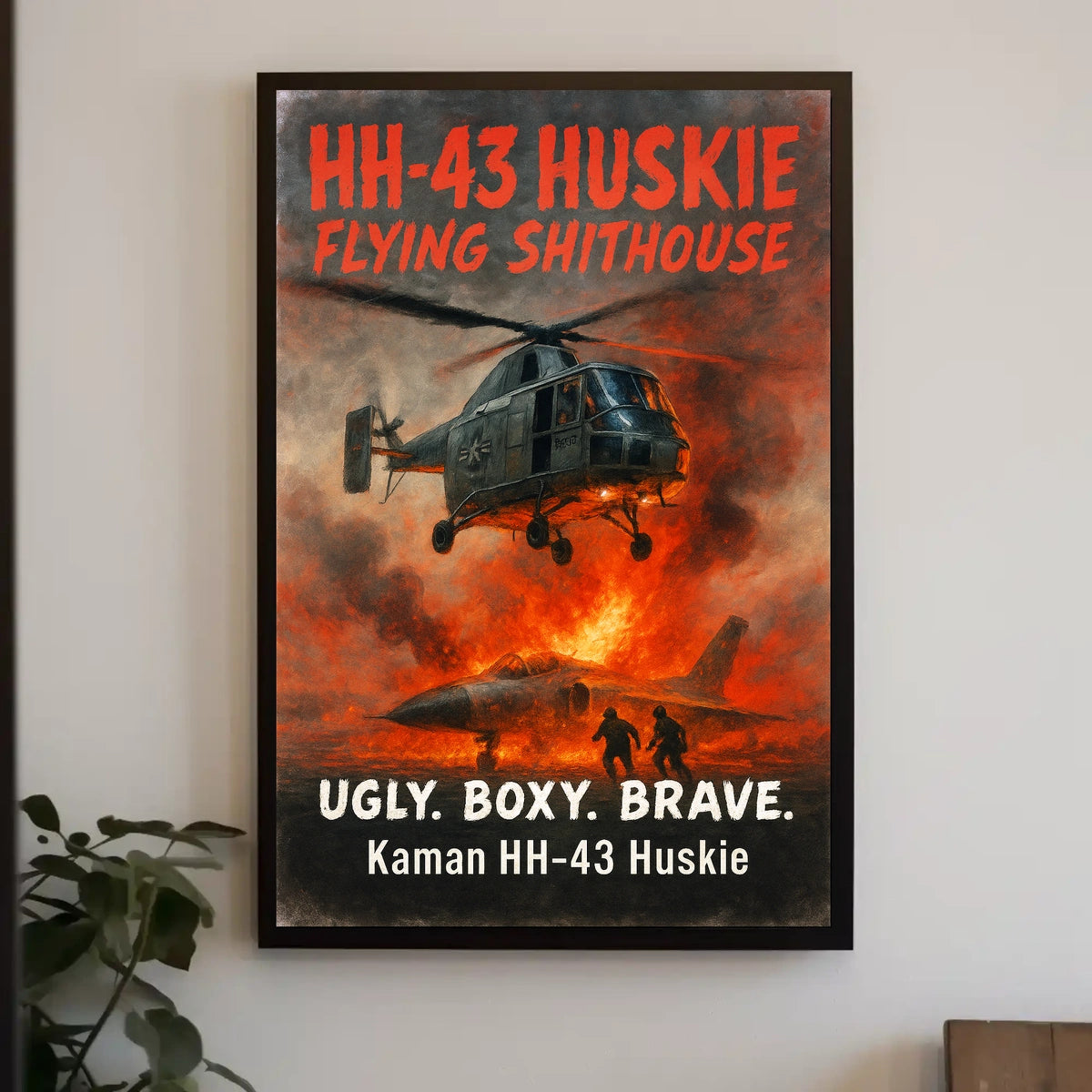 Kaman HH-43 Huskie Ugly. Boxy. Brave Poster
