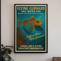 Flying Gurnard Salt Water Fish Poster PosterGoat