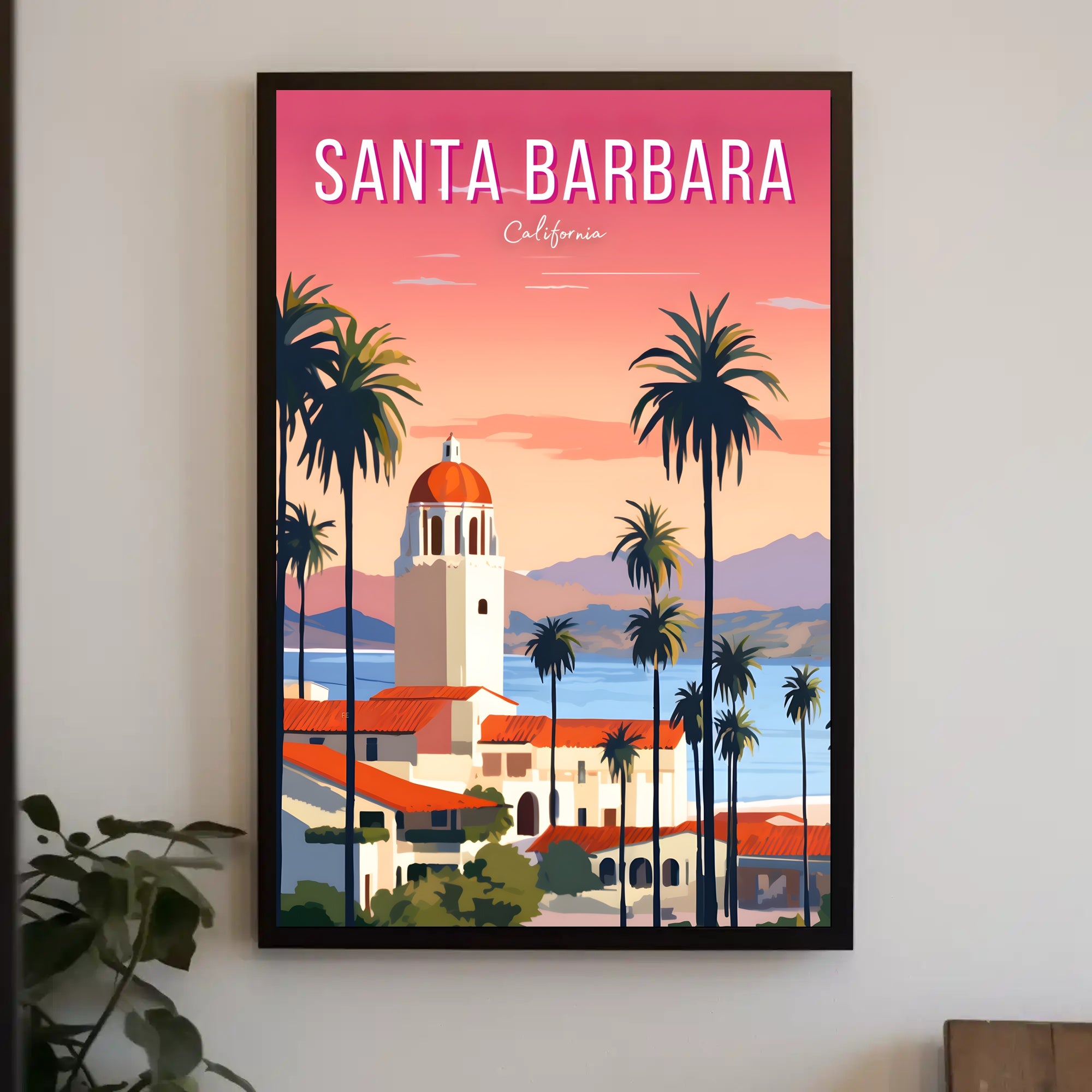 Santa Barbara Serene Escape Travel Poster