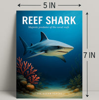 Reef Shark Majestic Predator Poster PosterGoat
