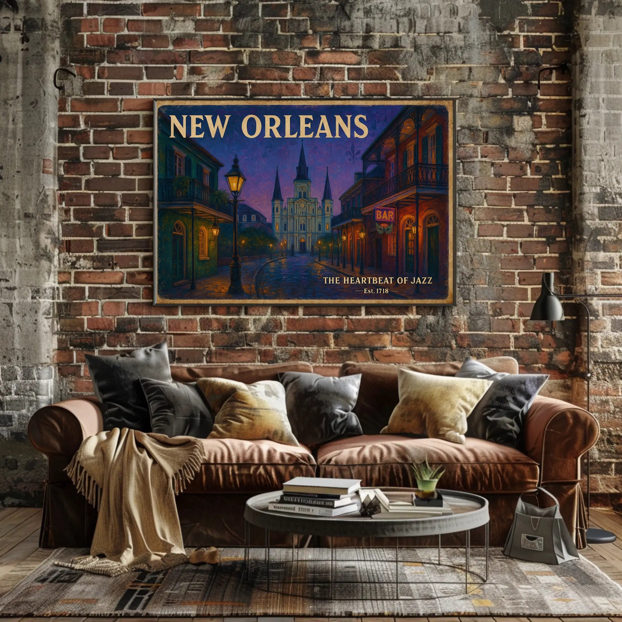 New Orleans Jazz Travel Poster Wall Art