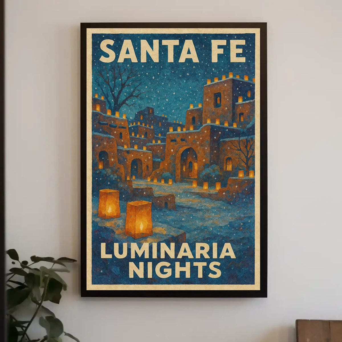 Santa Fe Luminaria Nights Poster