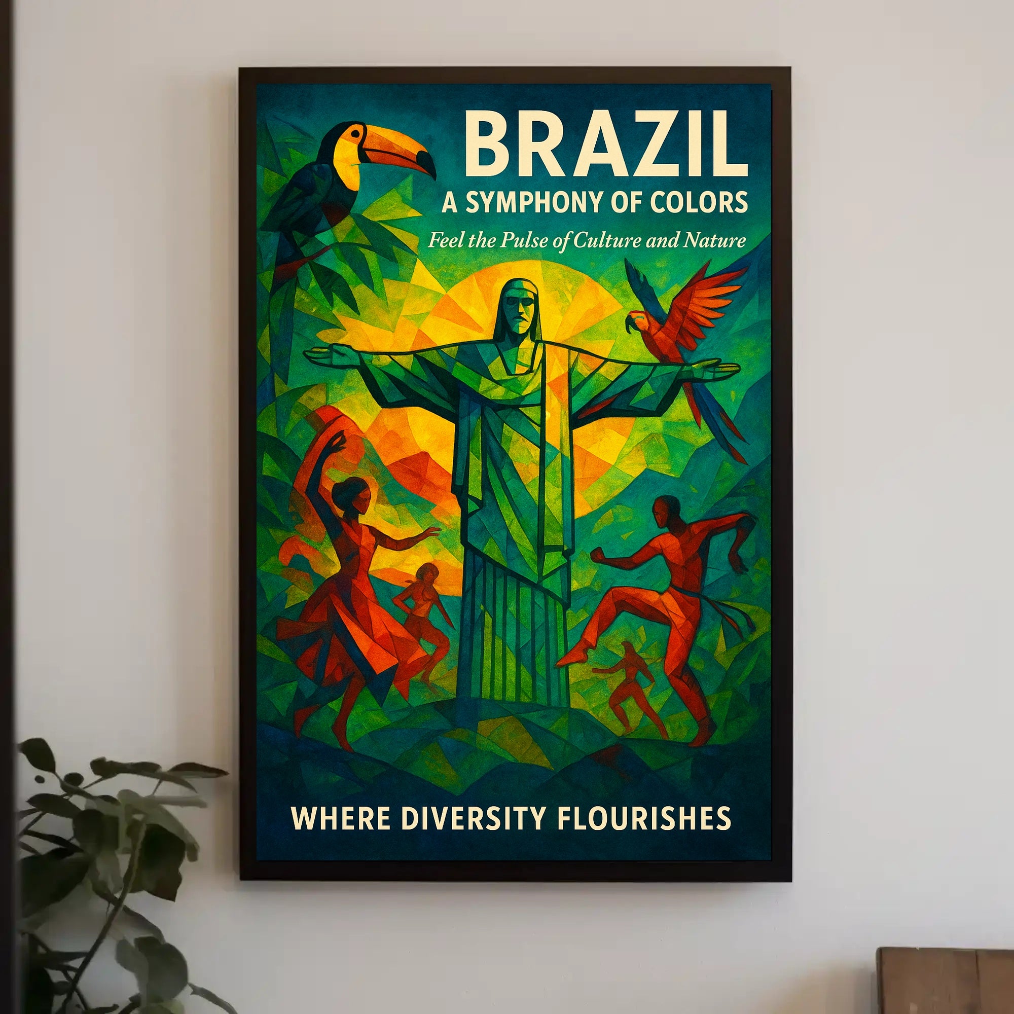 Brazil A Symphony of Colors Poster