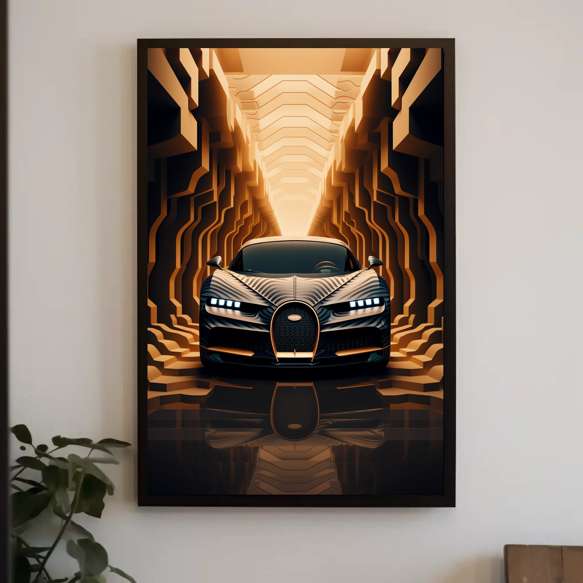 Futuristic Elegance on Wheels Poster PosterGoat