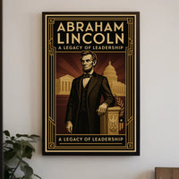 Abraham Lincoln A Legacy of Leadership Poster PosterGoat