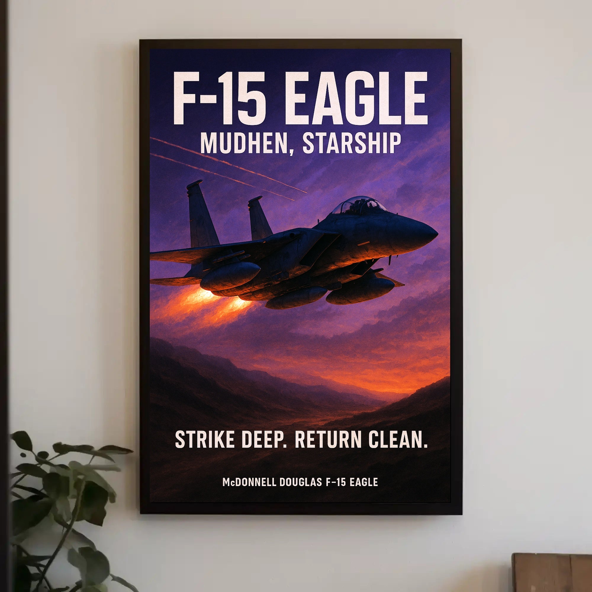 F-15 Eagle Mudhen, Starship Poster PosterGoat