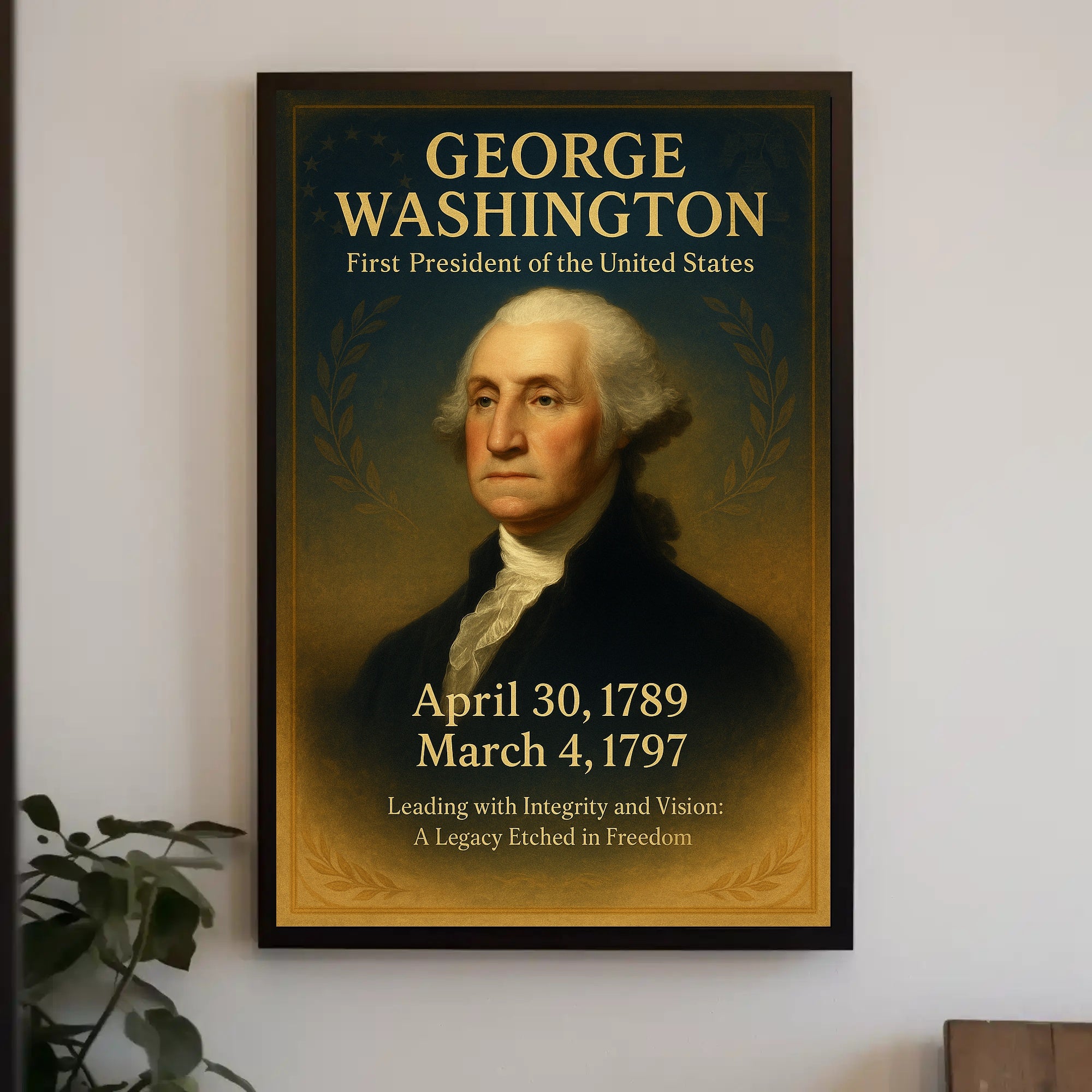 George Washington First President Poster PosterGoat
