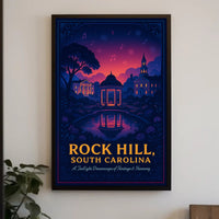 Rock Hill Twilight Dreamscape Poster