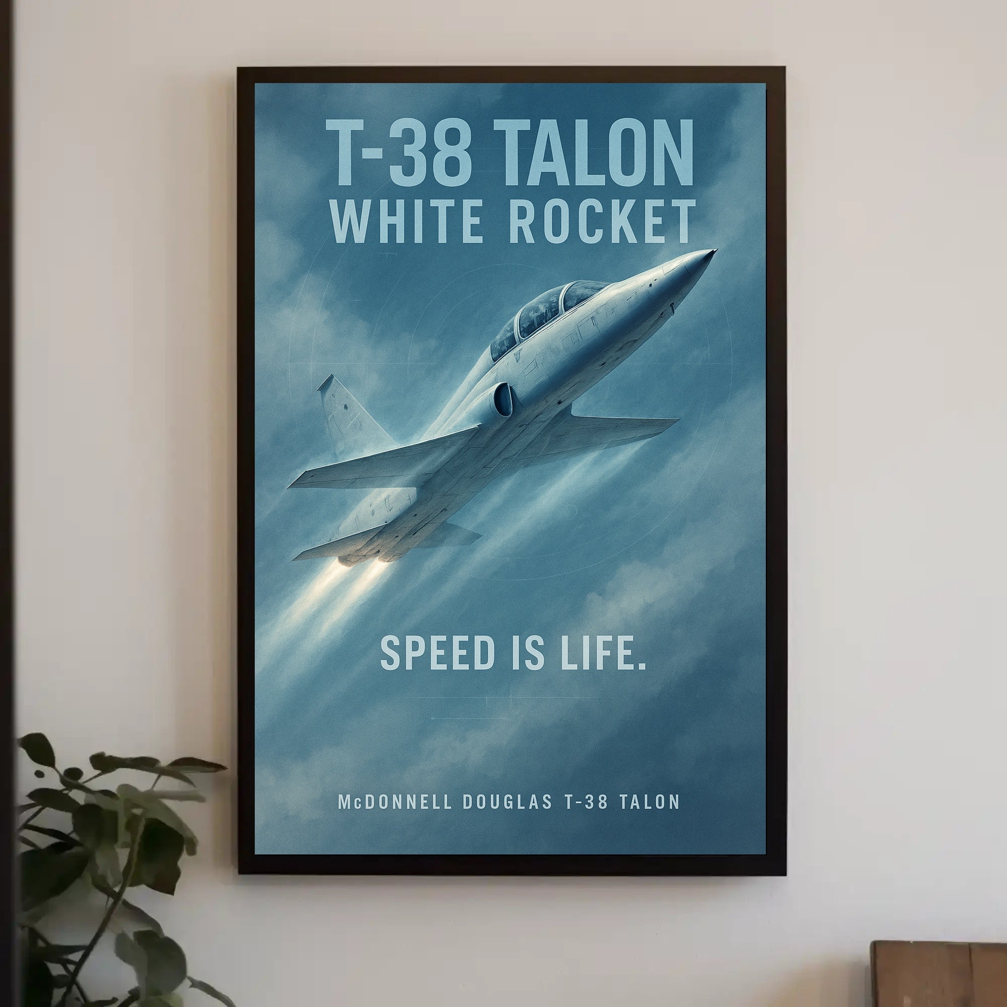 T-38 Talon Jet Speed Enthusiast Poster