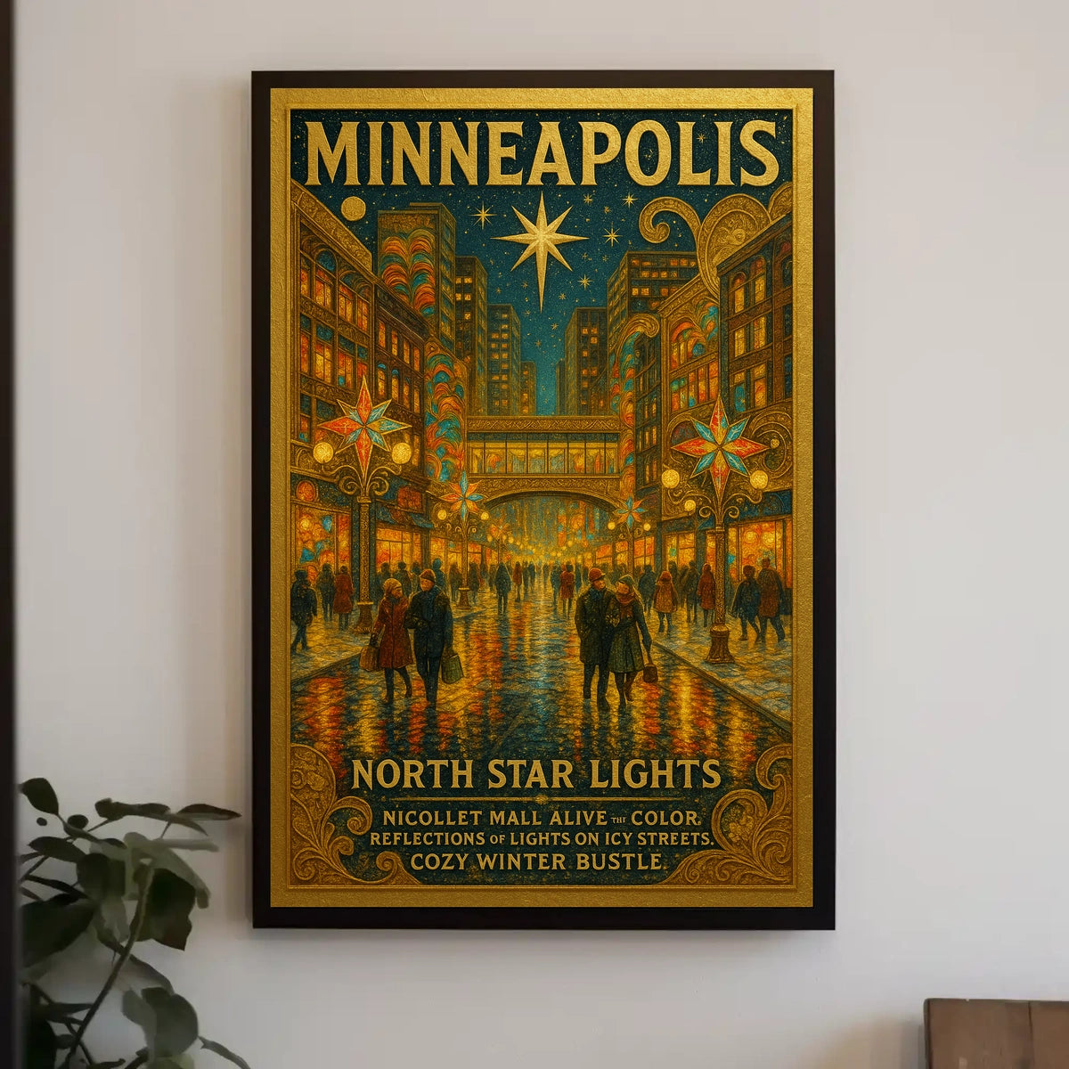North Star Lights Minneapolis Winter Festival Poster