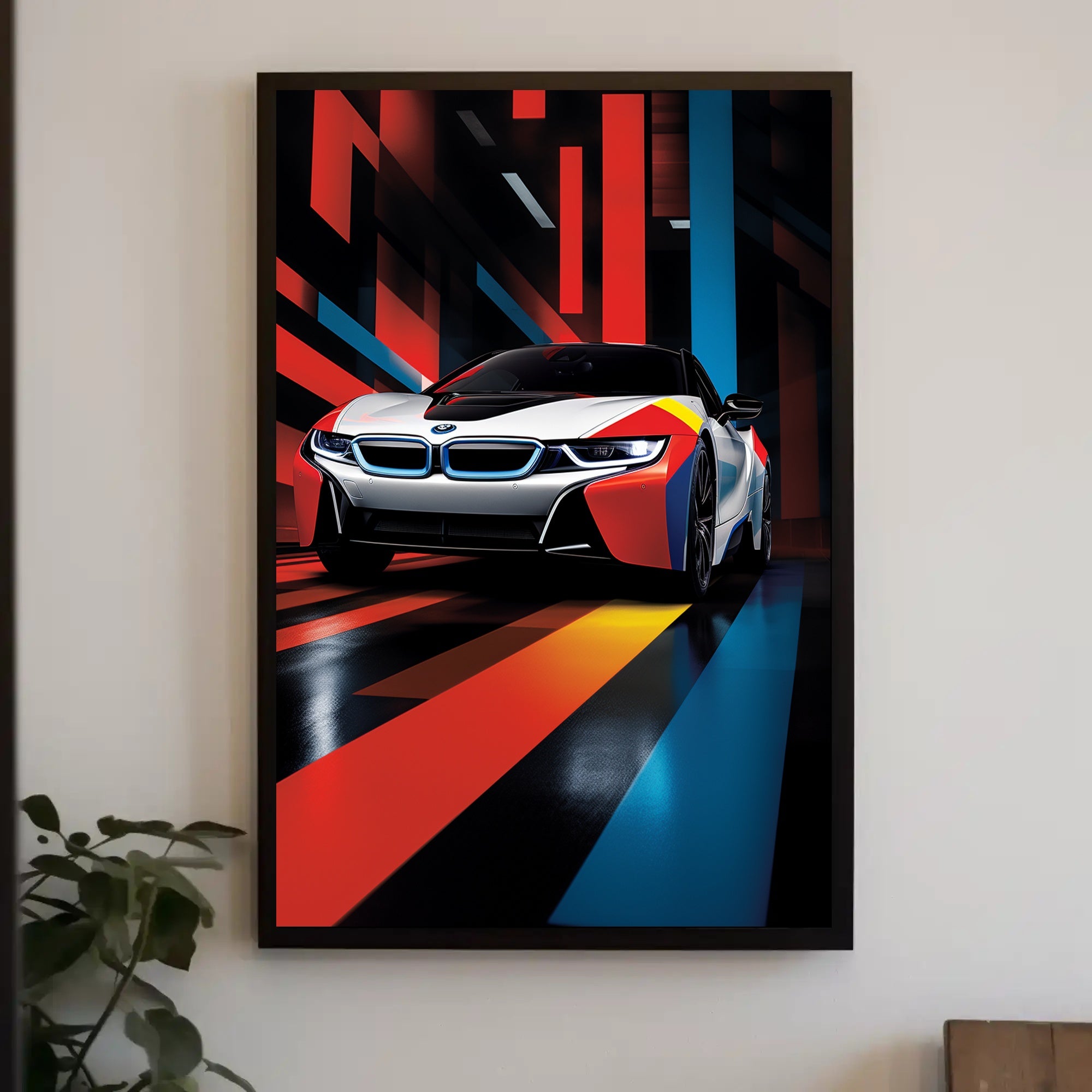Dynamic Speed A Futuristic Drive Poster
