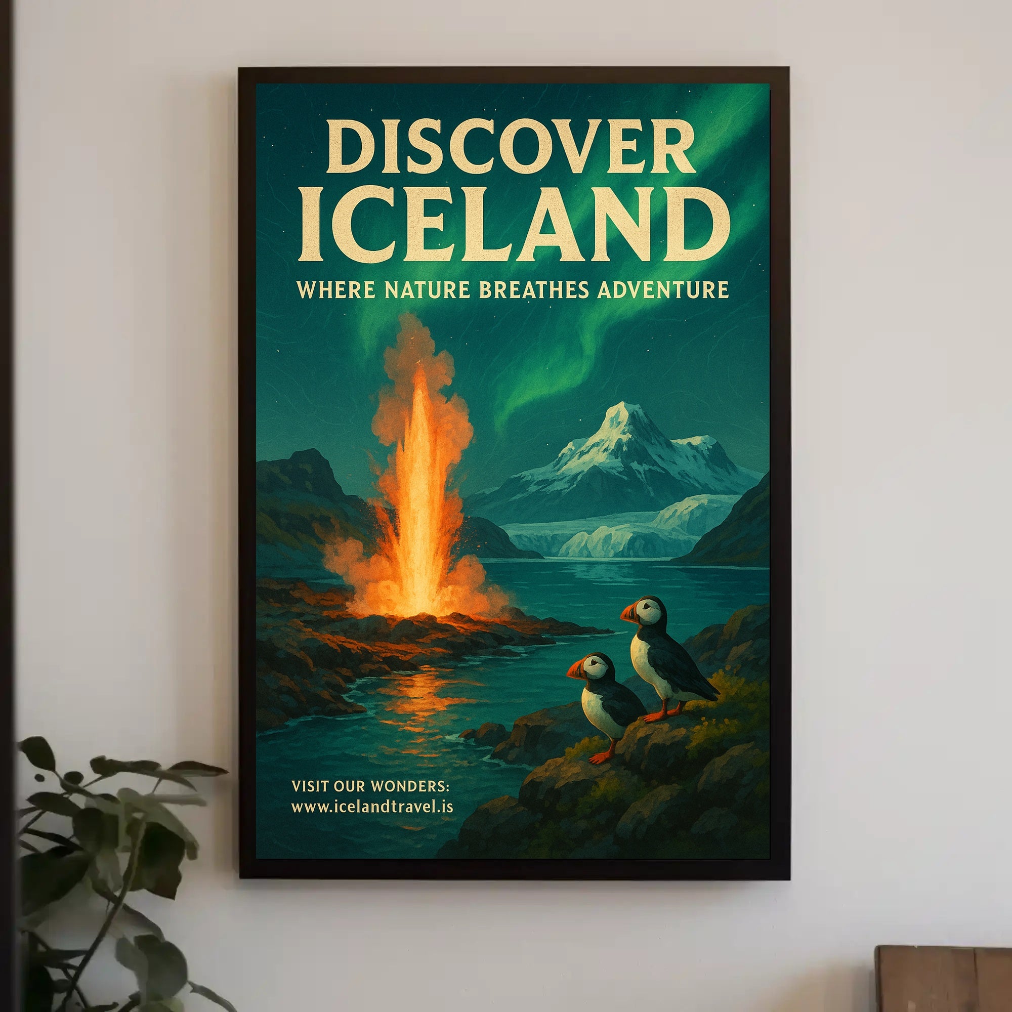 Discover Iceland Adventure Poster Art Print PosterGoat