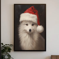 Festive Arctic Fox Poster