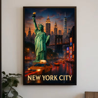 Statue of Liberty New York City Poster Classic Wall Art