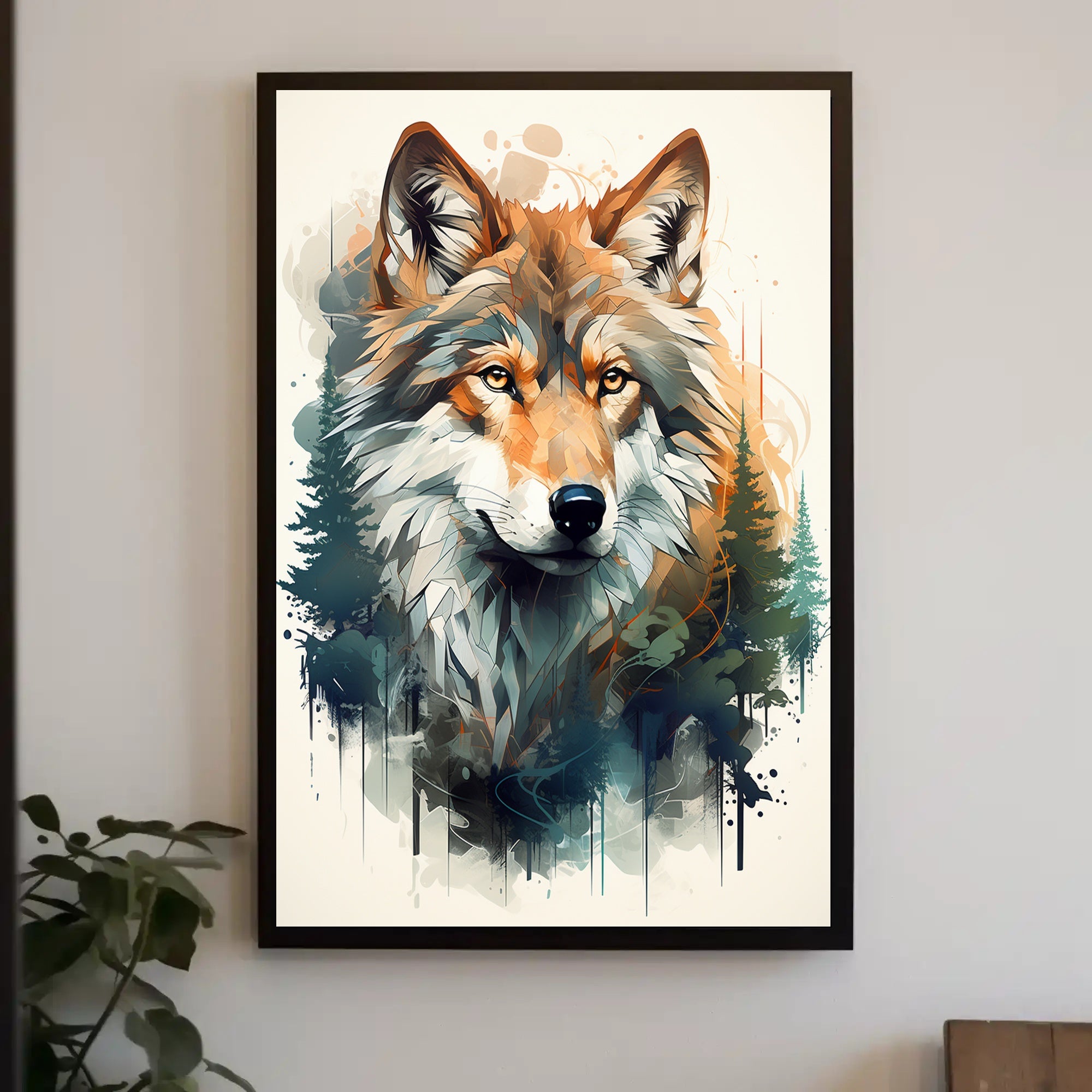 Majestic Wolf In Nature Poster PosterGoat