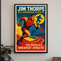 Jim Thorpe All-American Athlete Poster