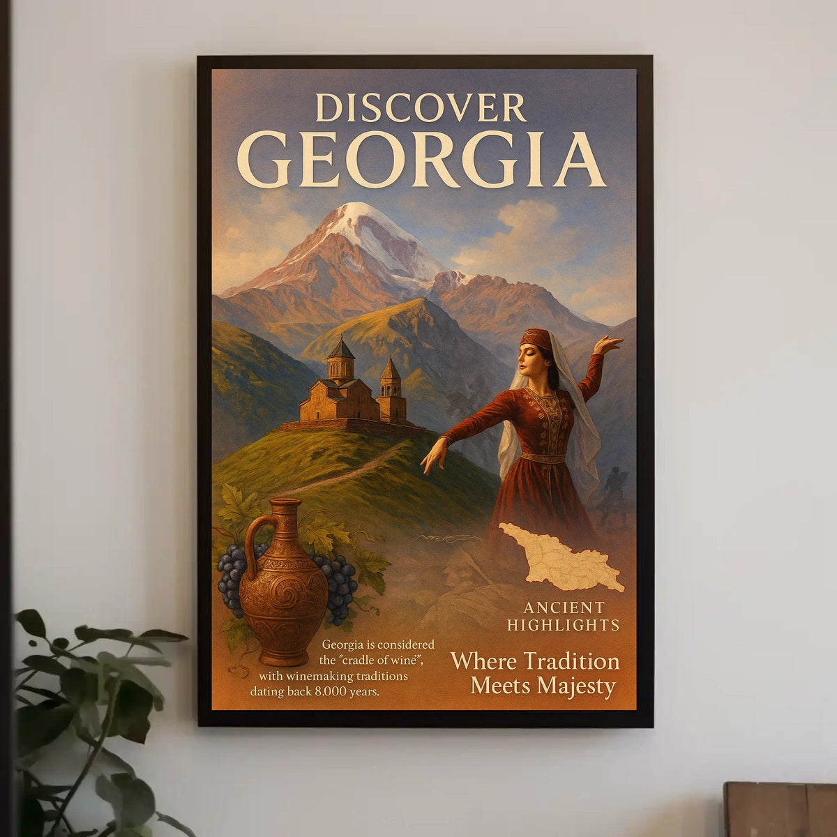 Discover Georgia Where Tradition Meets Poster