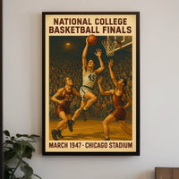 National College Basketball Finals 1947 Poster