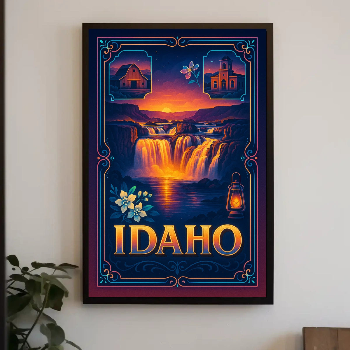 Idaho A Scenic Tribute Poster
