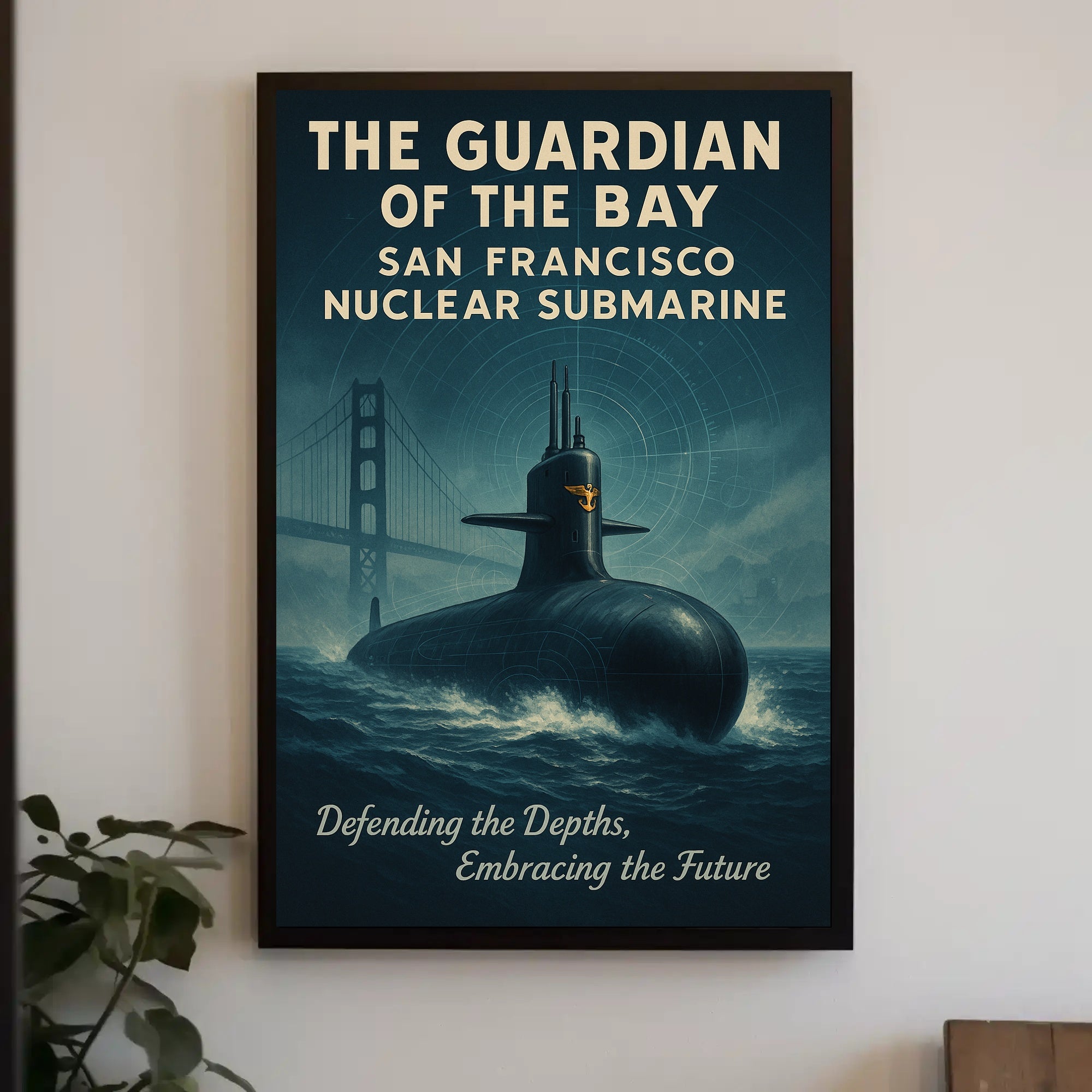 Guardian of the Bay Nuclear Submarine San Francisco Poster PosterGoat