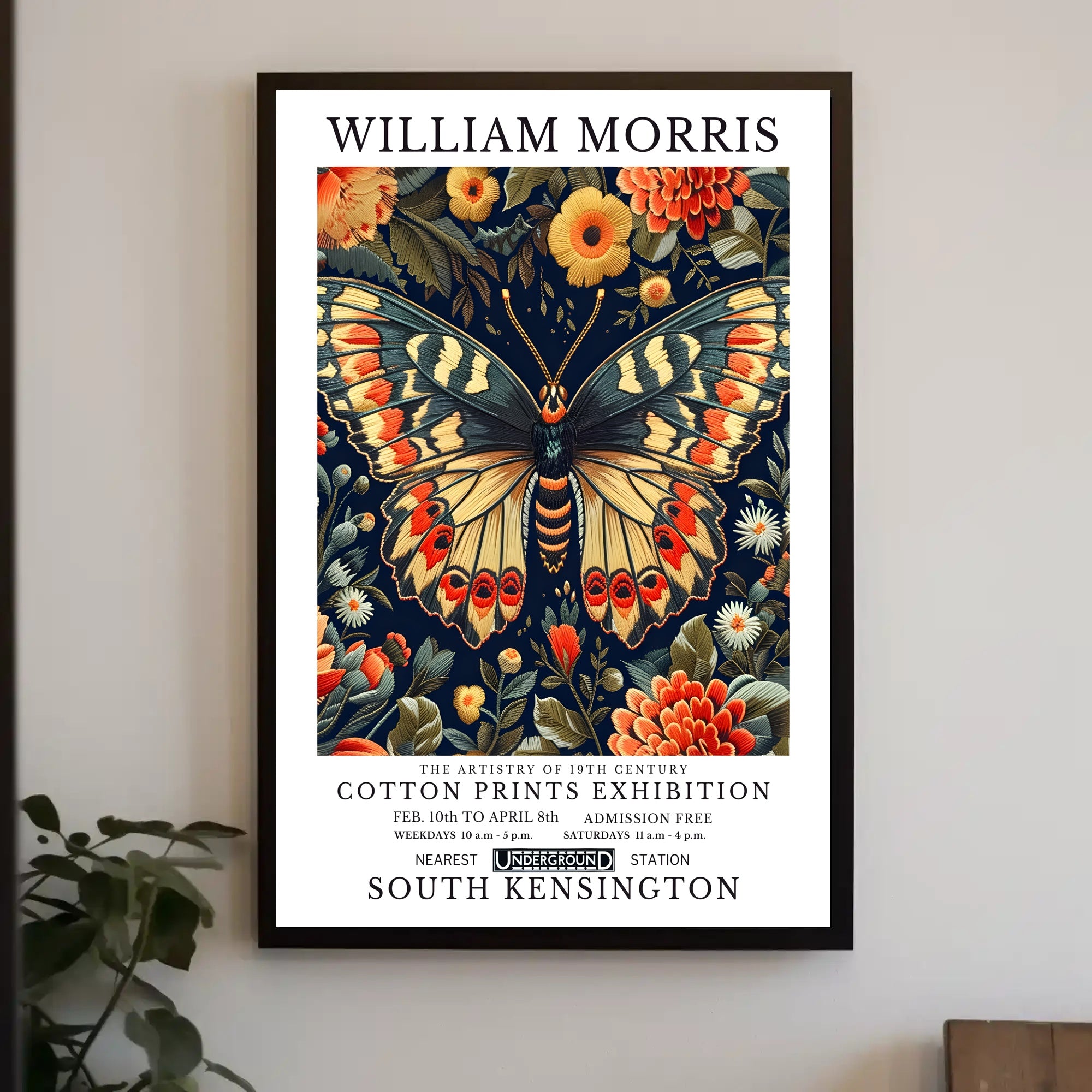 The Artistry of 19th Century Cotton Prints Exhibition Poster