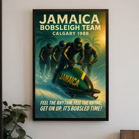 Jamaica Bobsleigh Team Calgary 1988 Poster