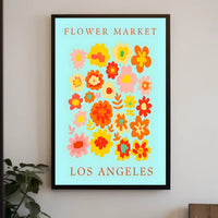 Los Angeles Flower Market Poster
