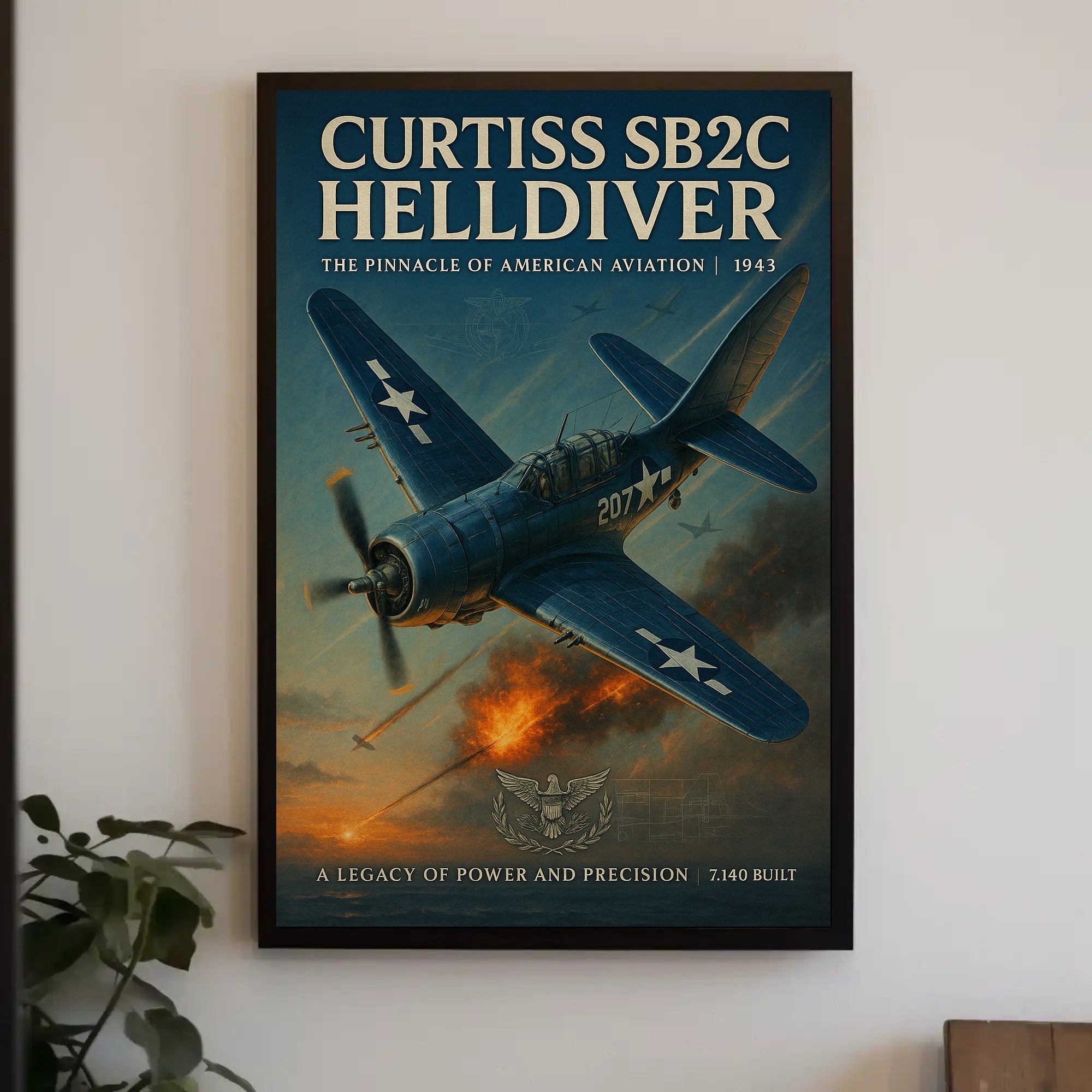 Curtiss SB2C Helldiver: WWII Poster Classic