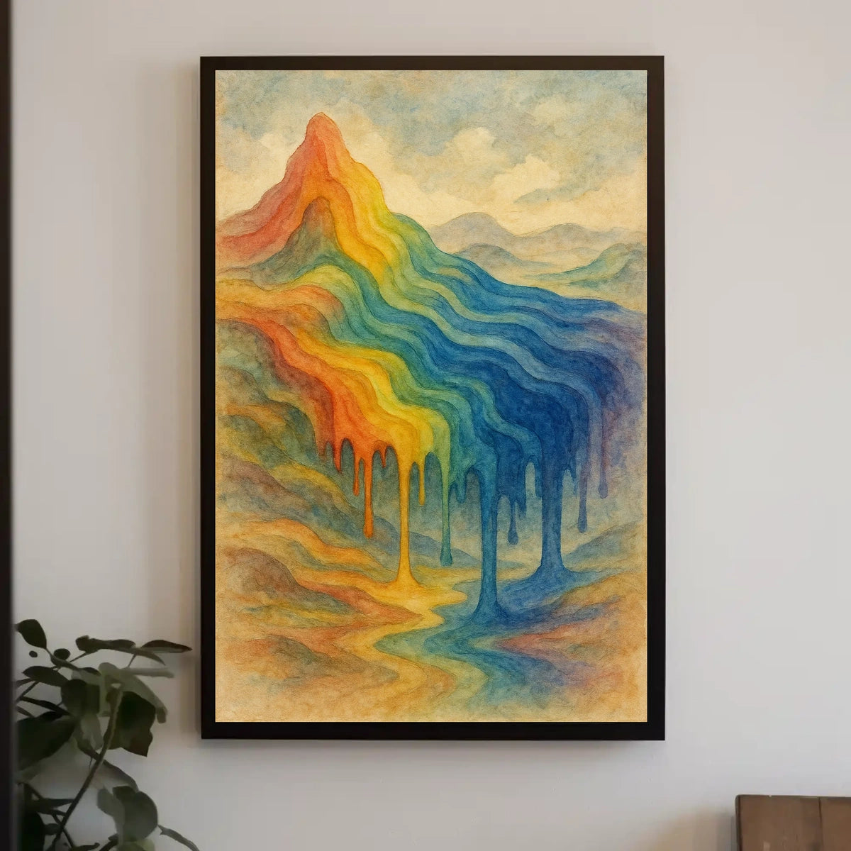 Colorful Mountain Dreamscape Poster