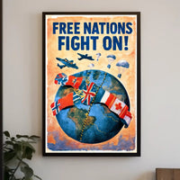 Free Nations Unite Poster PosterGoat