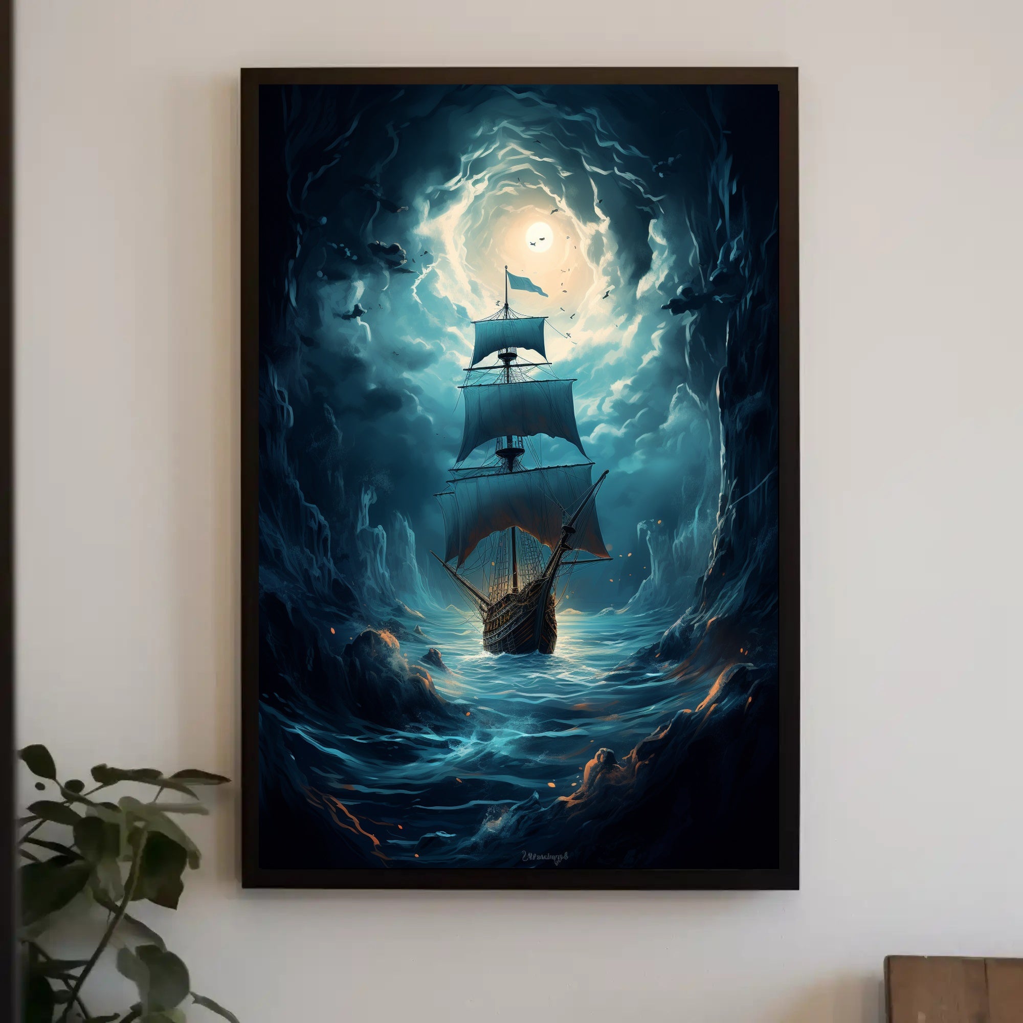 Voyage Through The Storm Poster PosterGoat