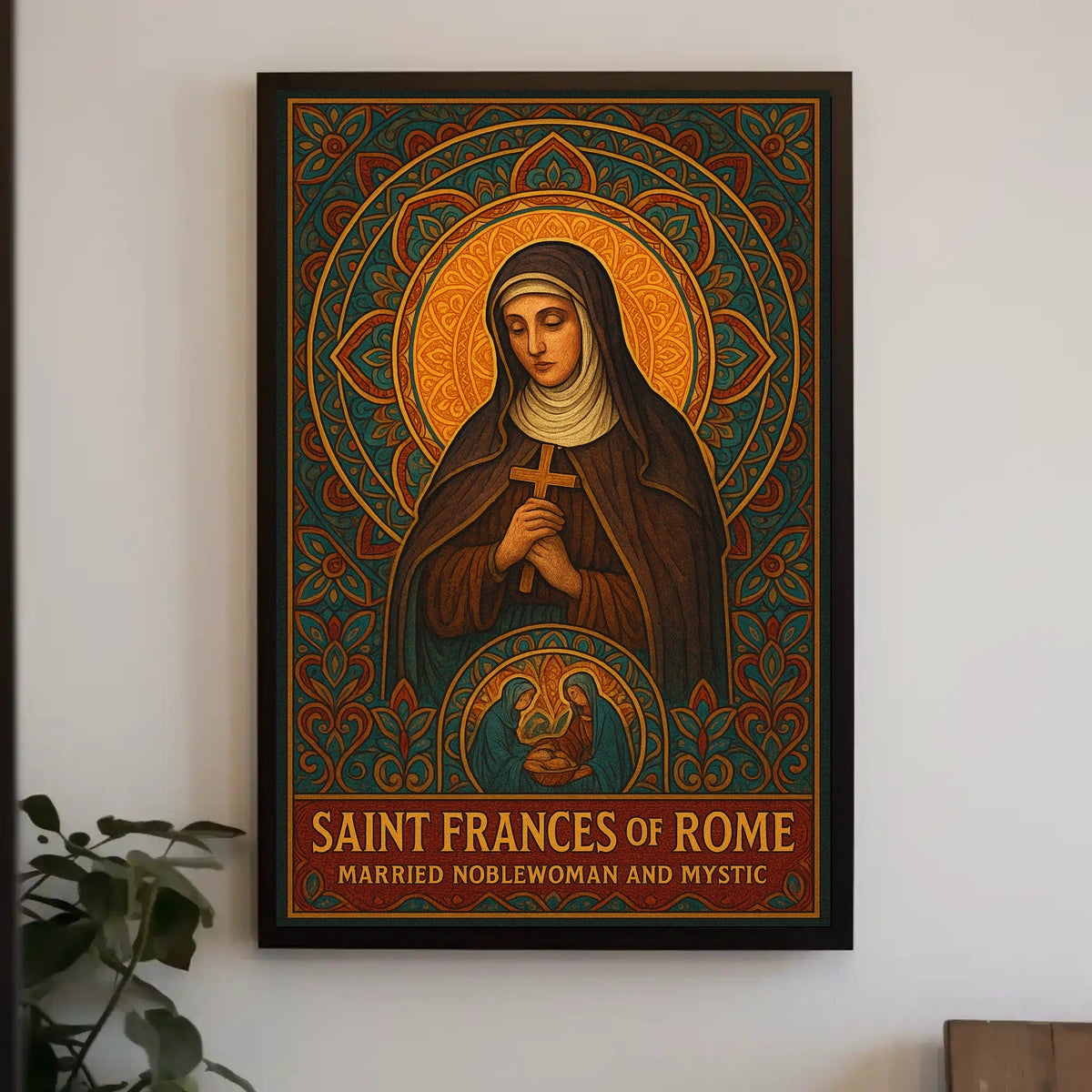 Saint Frances Of Rome Poster