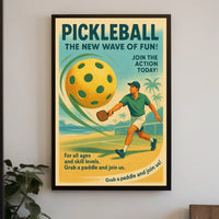 Pickleball The New Wave of Fun Poster