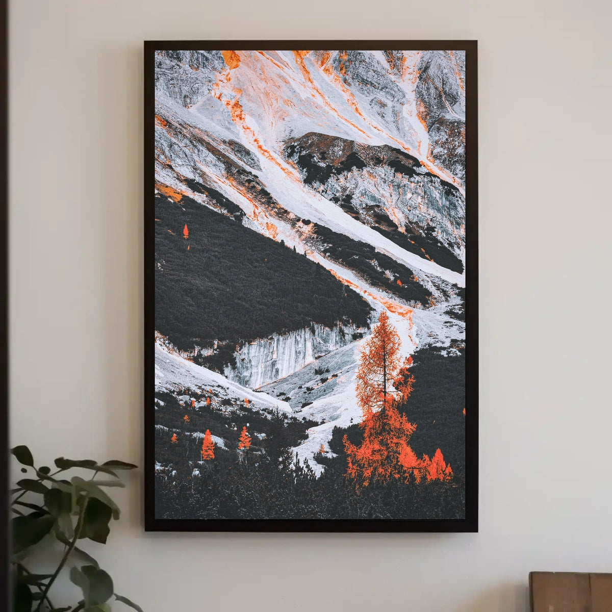 Majestic Surreal Mountain Landscape Art Poster