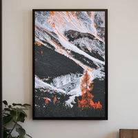 Majestic Surreal Mountain Landscape Art Poster