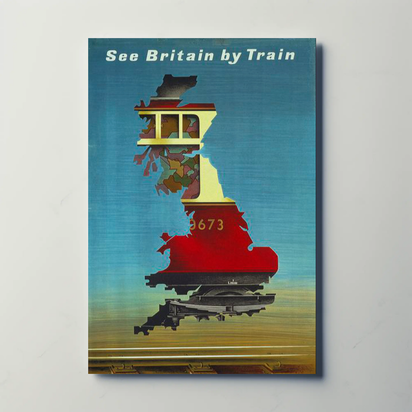 See Britain by Train - Vintage Travel Poster