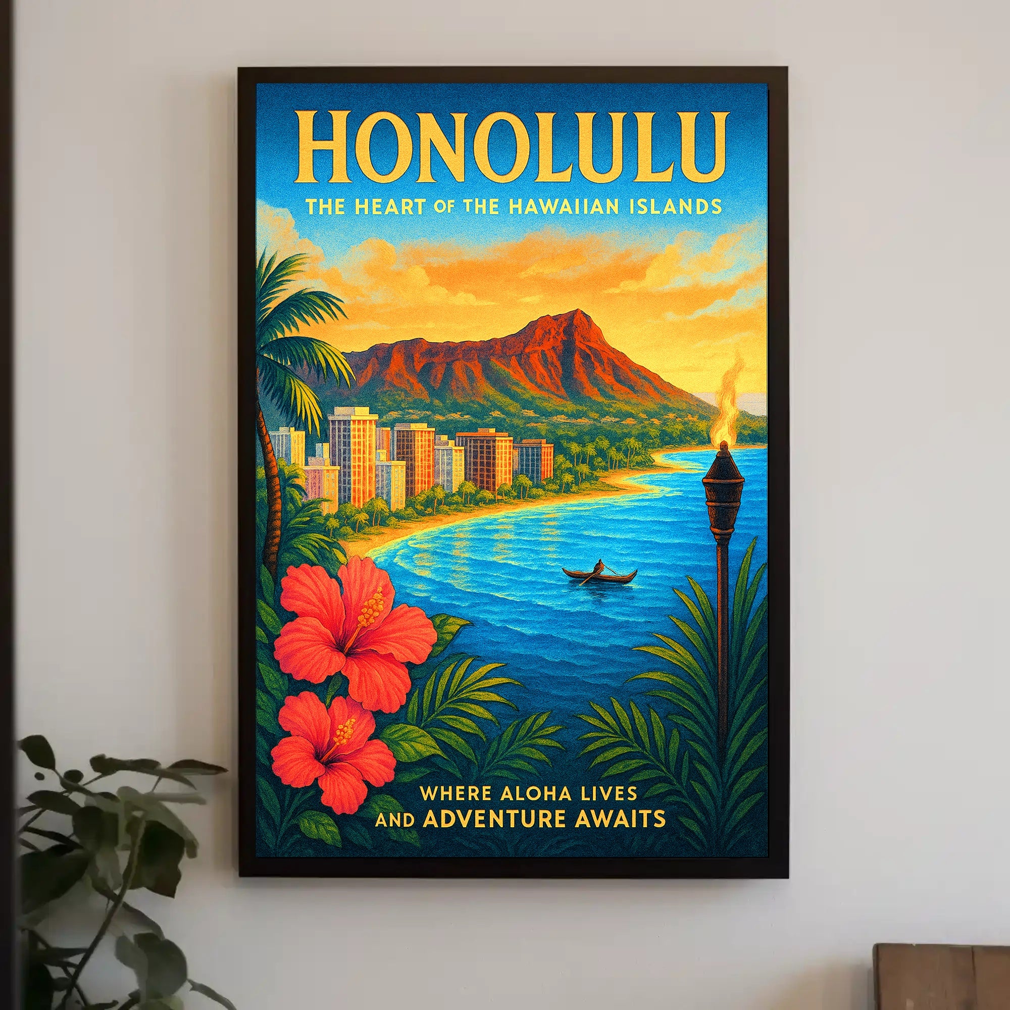 Honolulu The Heart of the Hawaiian Islands Poster PosterGoat