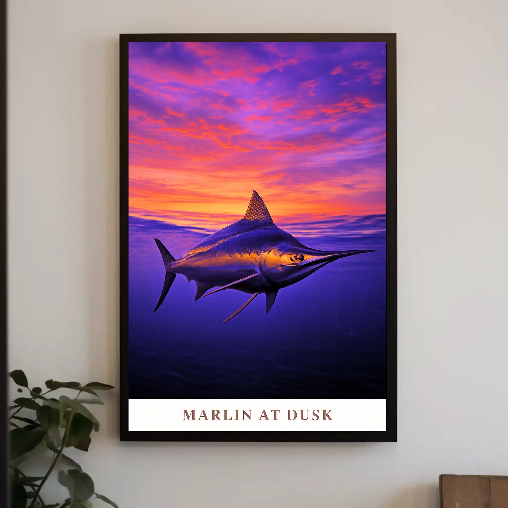 Marlin at Dusk Poster PosterGoat
