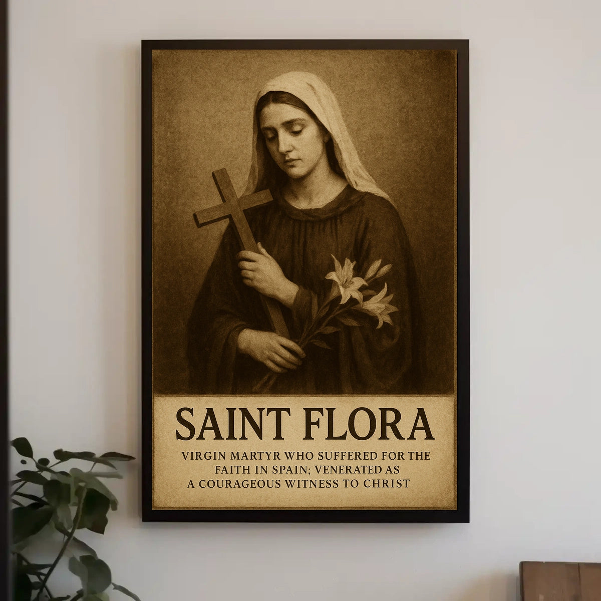 Saint Flora Virgin Martyr Poster