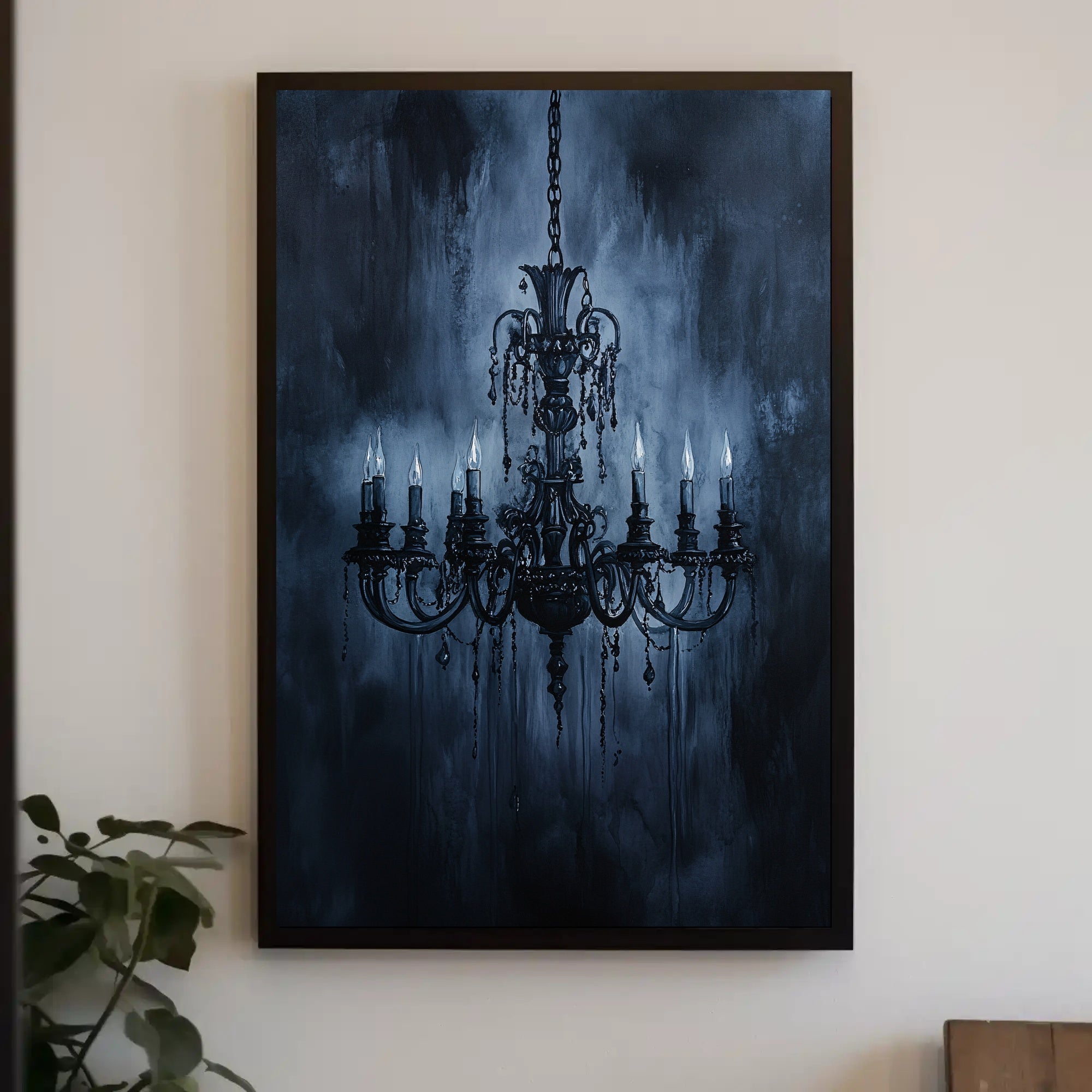 Gothic Chandelier Elegance Poster