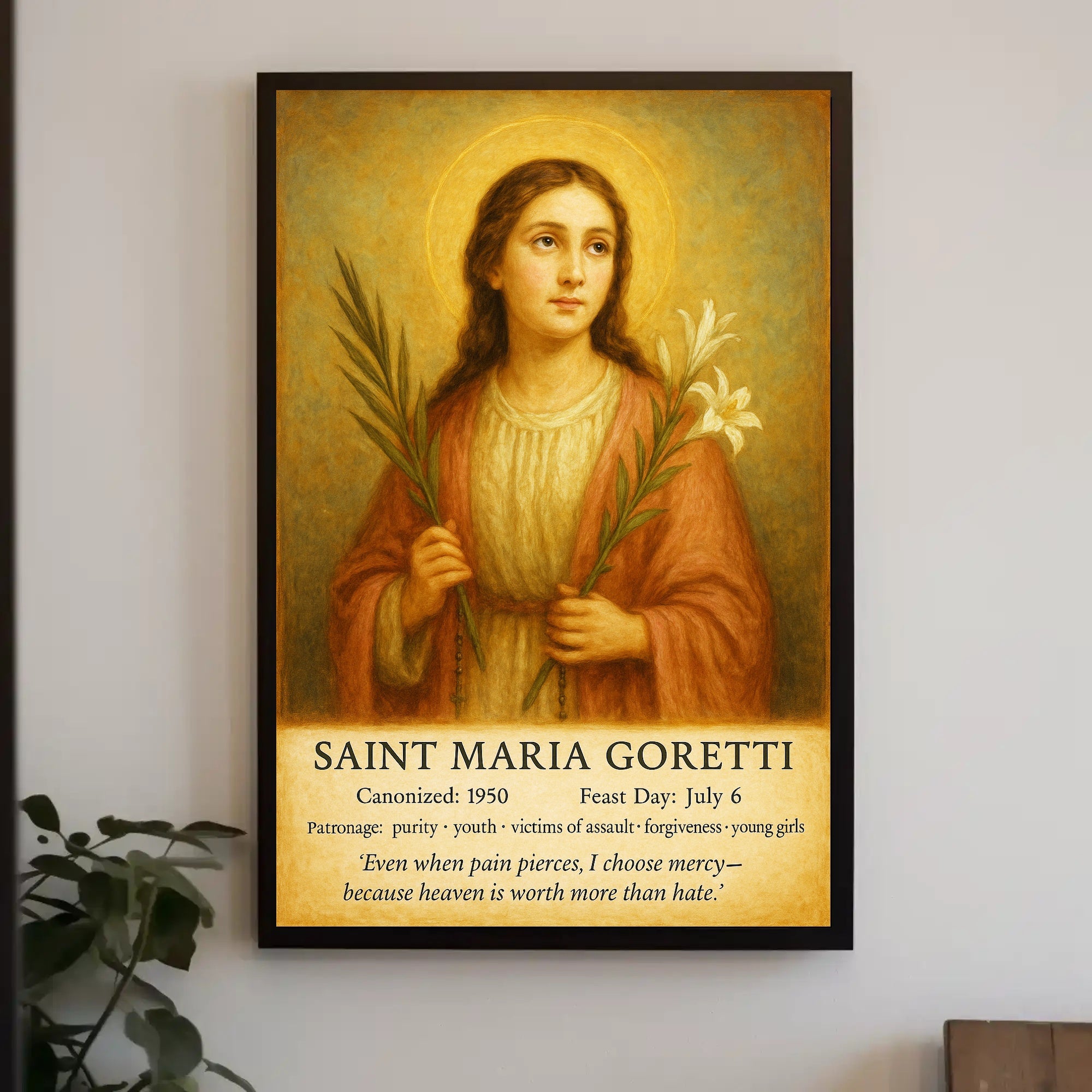 Saint Maria Goretti Poster PosterGoat